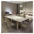 Luxury Modern Rectangular Dining Table Set Natural Marble for Home and Villa High-End Stone Furniture for Hotel Use1