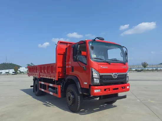 Trak Pemuatan Tiga Cincin 4X2 12.4cbm Berkapasiti Besar untuk Pengangkutan Kerja Tanah1
