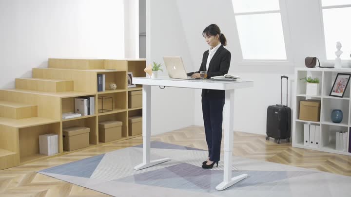 Height adjustable computer Desk