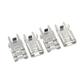 Search Engine Title: H-Type PCB Board with Right Angle Female Spring Terminal in Brass, Tinned Finish1