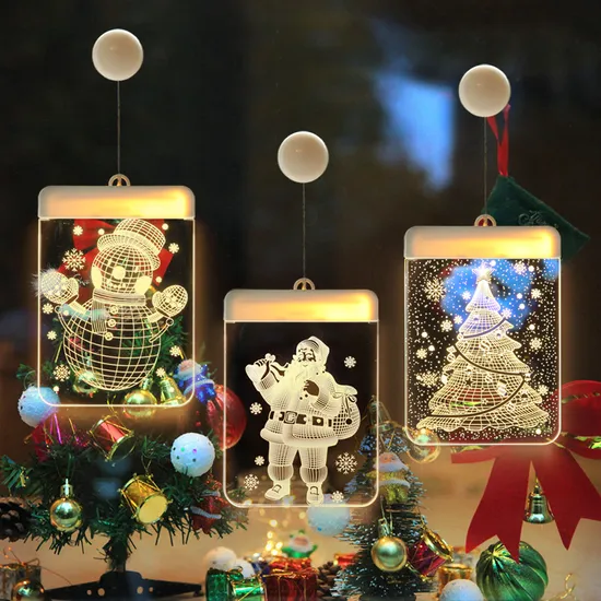 Luces de cuerda de campana acrílica LED mágica para decoraciones festivas1