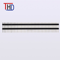 2.54mm Pitch Single Row Double Plastic Straight Pin Header1