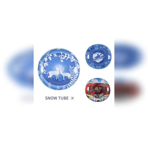 47 Inch inflatable round snow tube