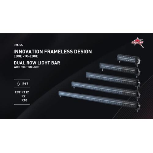 CM55 Frameless light bar with creative design