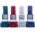 Hanhong Custom Luxury Gift Box High -End -Lederhüllen Plastikboxen Verpackung Leder Ringbox PU Juwely1
