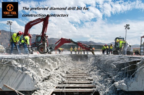 La broca de perforación de diamantes preferida para contratistas de construcción