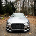 RS4 Mesh Facelift Silver Chrome Black Front Bumper Grille for Audi A4/S4 B9 8W 2016-20191