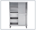 Stainless Steel Commercial Kitchen Four Door Cabinet1