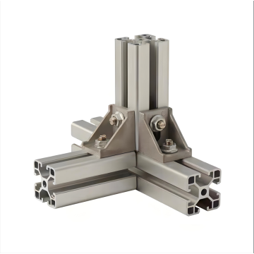 What are the characteristics of aluminium profile right-angle connectors?