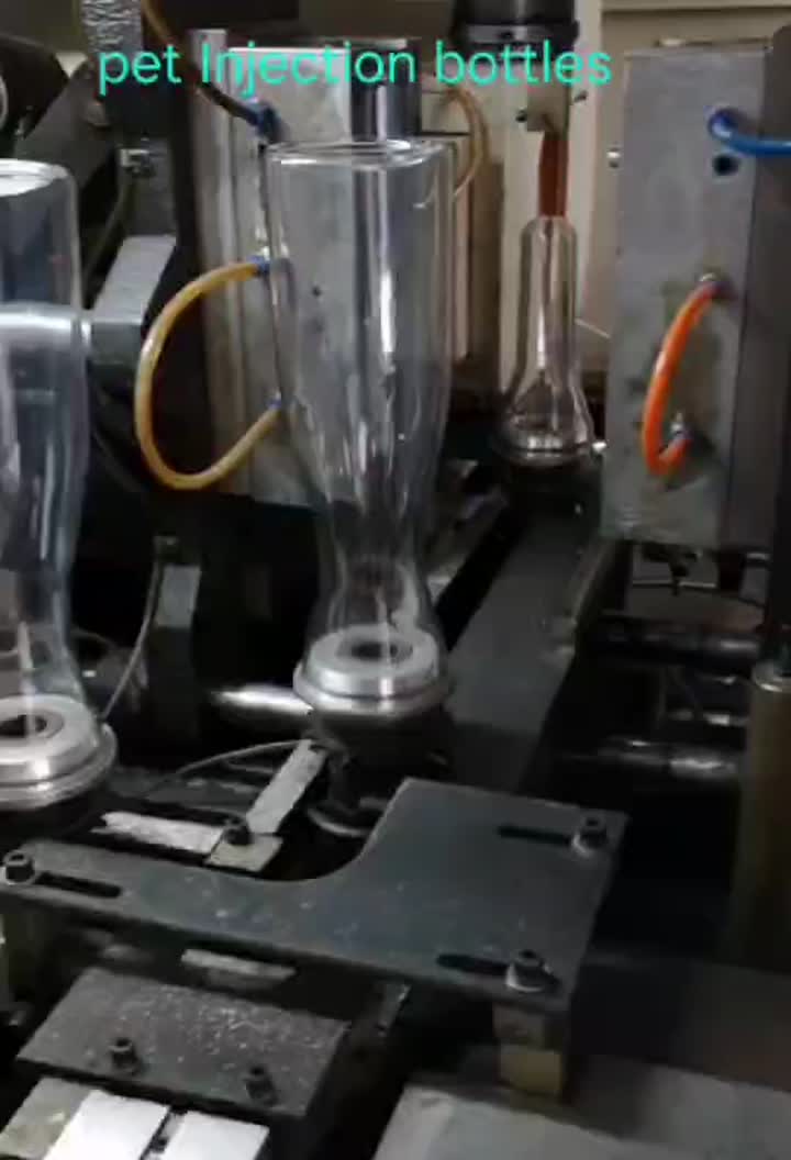 PET injection molded vase