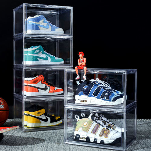 Stackable Clear Acrylic Sneaker Display Storage Boxes