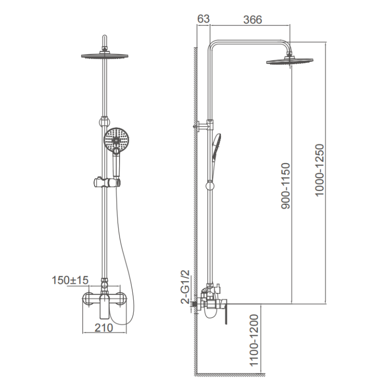 Shower Faucet Set