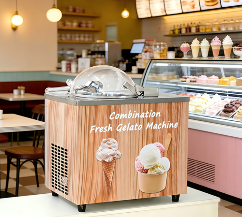 Aanrecht in Italiaanse stijl Gelato harde crèmemachine