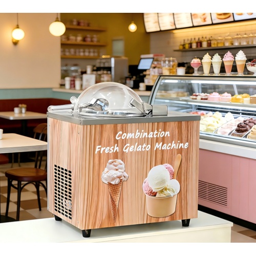 Aanrecht in Italiaanse stijl Gelato harde crèmemachine