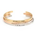Personality Titanium Steel Open Bracelet with Female INSTAGRAM Niche Design - DIY Lettering Bracelet that Does Not Fade1