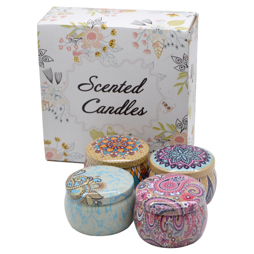 Custom Homemade Luxury Tin Candles Gift Set