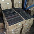 Stripe Square Commercial Decor Carpet Tile - Nonwoven Backing Polypropylene Office Modular Flooring1