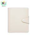 Custom Logo Journal PU Leather A5 White 6 Ring Binder Planner Cover Pink1