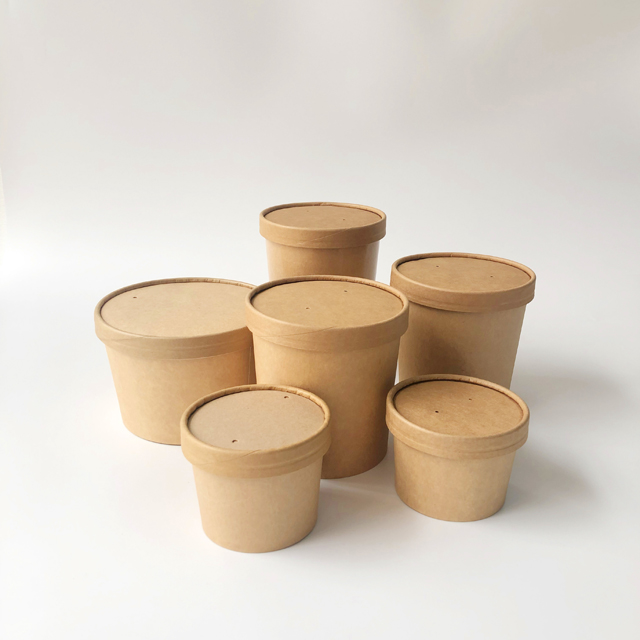 Kraft paper tubs