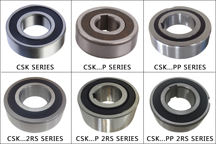 Einweg-Freilaufkupplungslager CSK20PP 20x47x14mm mit Lager unterstützt und zwei Keilnuten