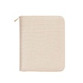 Custom Croco Texture PU Leather A5 6 Ring Binder Planner - Pink1