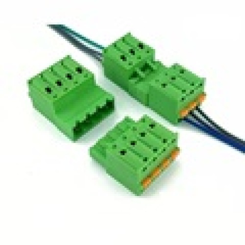 AWG 24 to 12 cable spring type pluggable male and female terminal block1