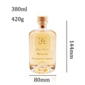 High Quality 500ml 750ml Empty Clear Round Sloping Shoulder Whisky Vokda Rum Liquor Glass Bottle1