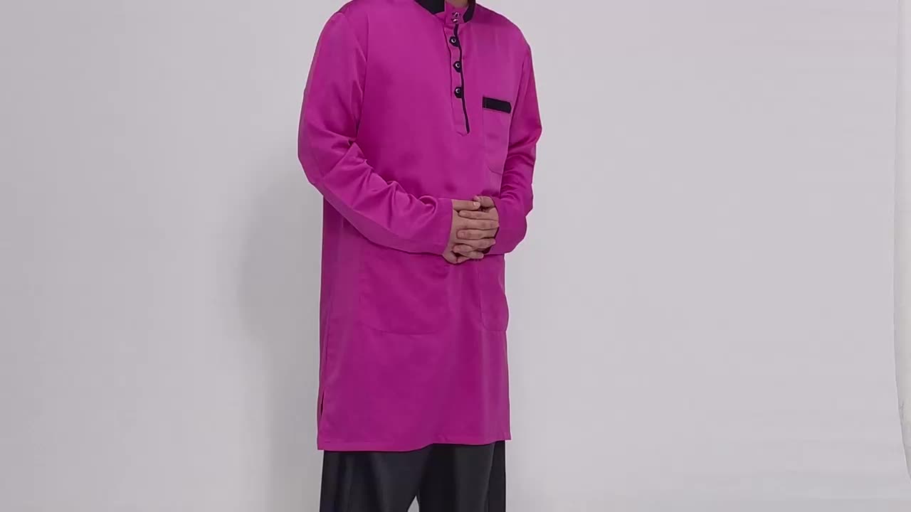 Taglie forti musulmani Dubai Abaya 2021 Musulmani Muslim Abbiti di tacchino uomini abiti musulmani abiti gamis jubah1