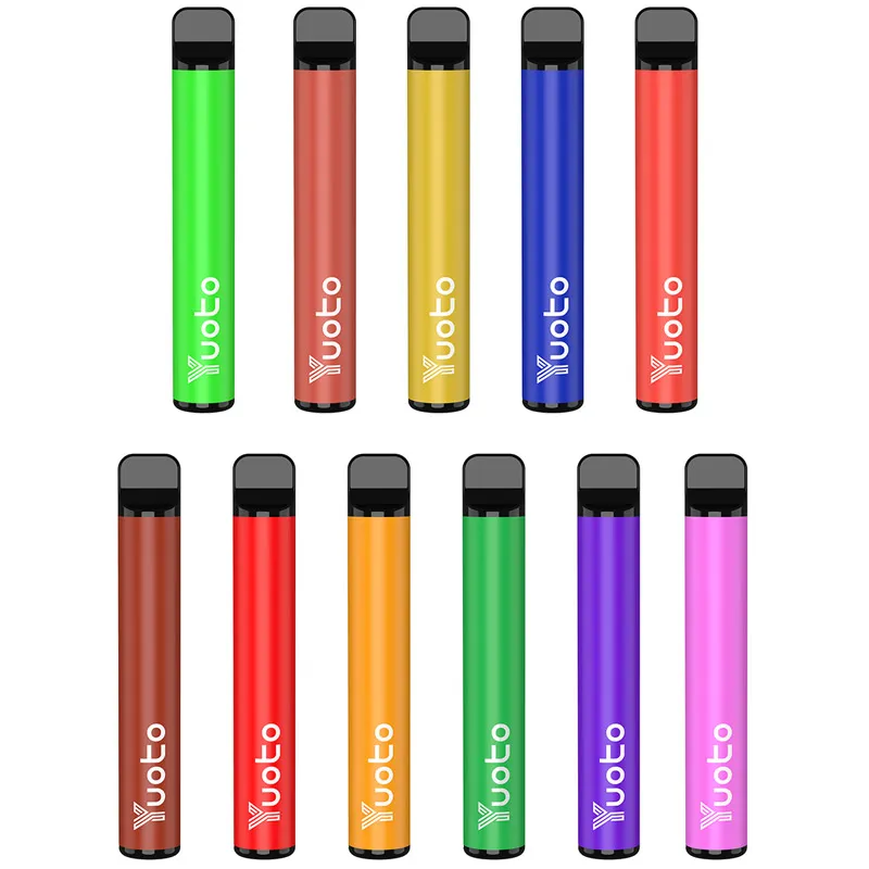 Original YUOTO plus 800 PUFFS Disposable Kit E cigarettes Device 600mAh Battery 2.5ml Pods 800puffs Vape Pen