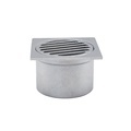 Chromed OEM Tile Insert Bathroom Shower Waste Drain, Brass Square Floor Drain Cover with Trap Strainer1
