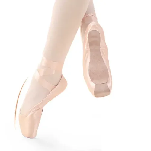 Premium Adult Pink Satin Pointe Ballet Shoes for Dancers1