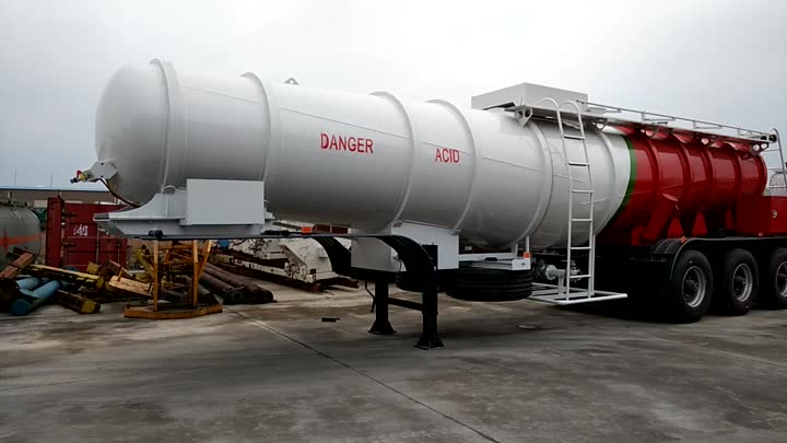 Tri-axle Sulfuric Acid Tank Trailer.mp4