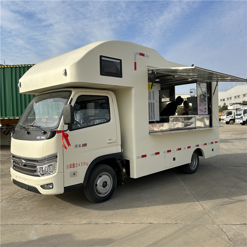 Camion de nourriture d'exportation de magasin mobile version RV
