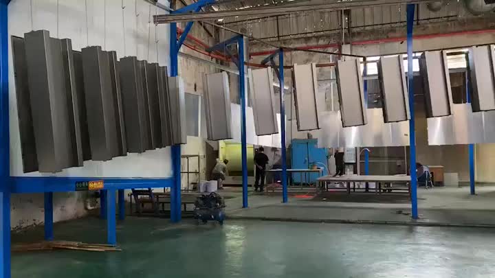 Taller de producción de chapa de aluminio.