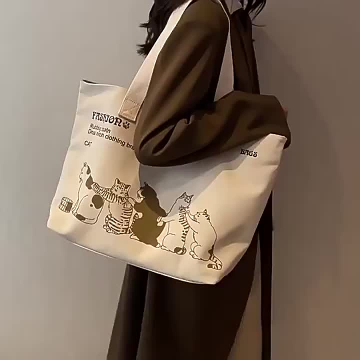 Kanvas Tote Bag Cotton Tote Tote Rompi Belanja