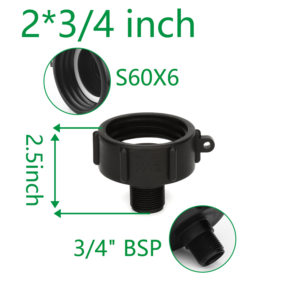 2 to 3/4 inch ibc adapter