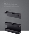 Modern Wall-Mounted Umbrella Storage Rack - Non-Perforated Organizer1