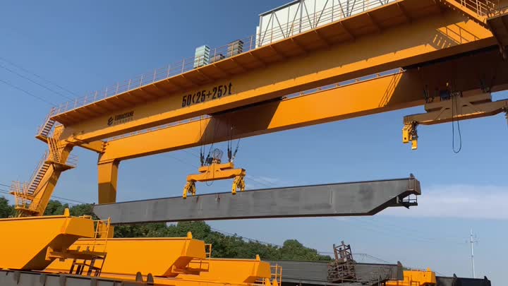 Gantry Crane in Operation