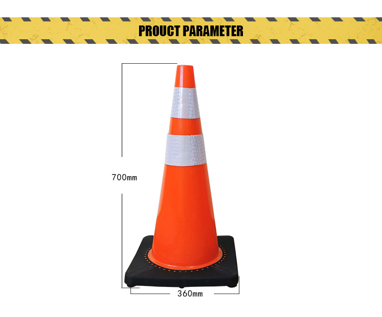 Ha2reflective film black base road traffic cone