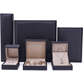 Werks Großhandel Custom Luxury Samt Schmuck Verpackungsbox Armband Halskette Charms Ohrringe Leder Schmuck Ringboxen1