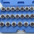 AUSO-RACING Car Wheel Nut Socket Set - 20pcs Chrome Plated1