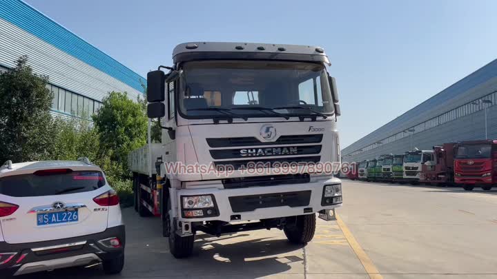 Caminhão shacman f3000 com guindaste