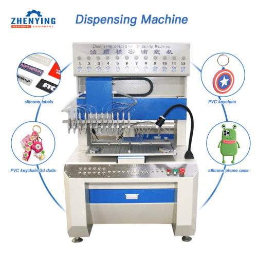 Macchina erogatrice di toppe in silicone multicolore ad alta precisione con CE per la produzione di suole per scarpe in PVC e toppe per scarpe