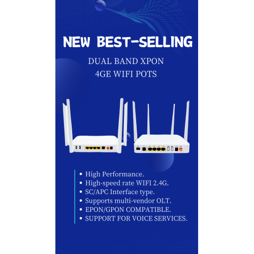 Çift bantlı 4ge xpon 5g ac wifi fxs onu