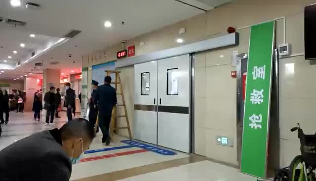 Hospital sliding door