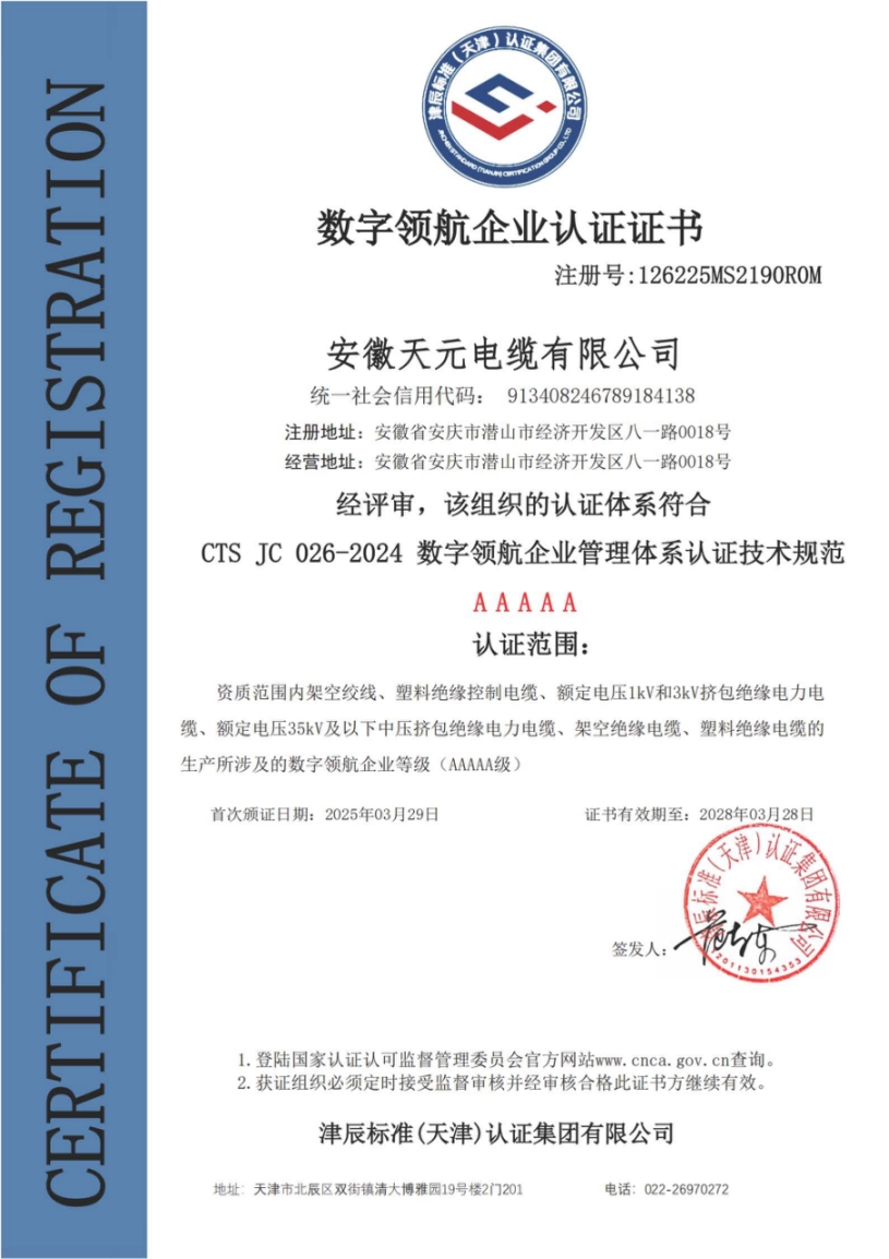 Digital Navigation Enterprise Certification Certificate