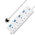UK Extension Socket with Switch - British Standard 4 Outlet Power Strip1
