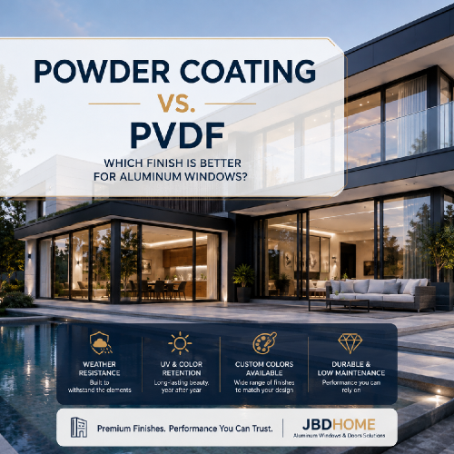 Powder Coating vs PVDF: Which Finish Is Better for Aluminum Windows?