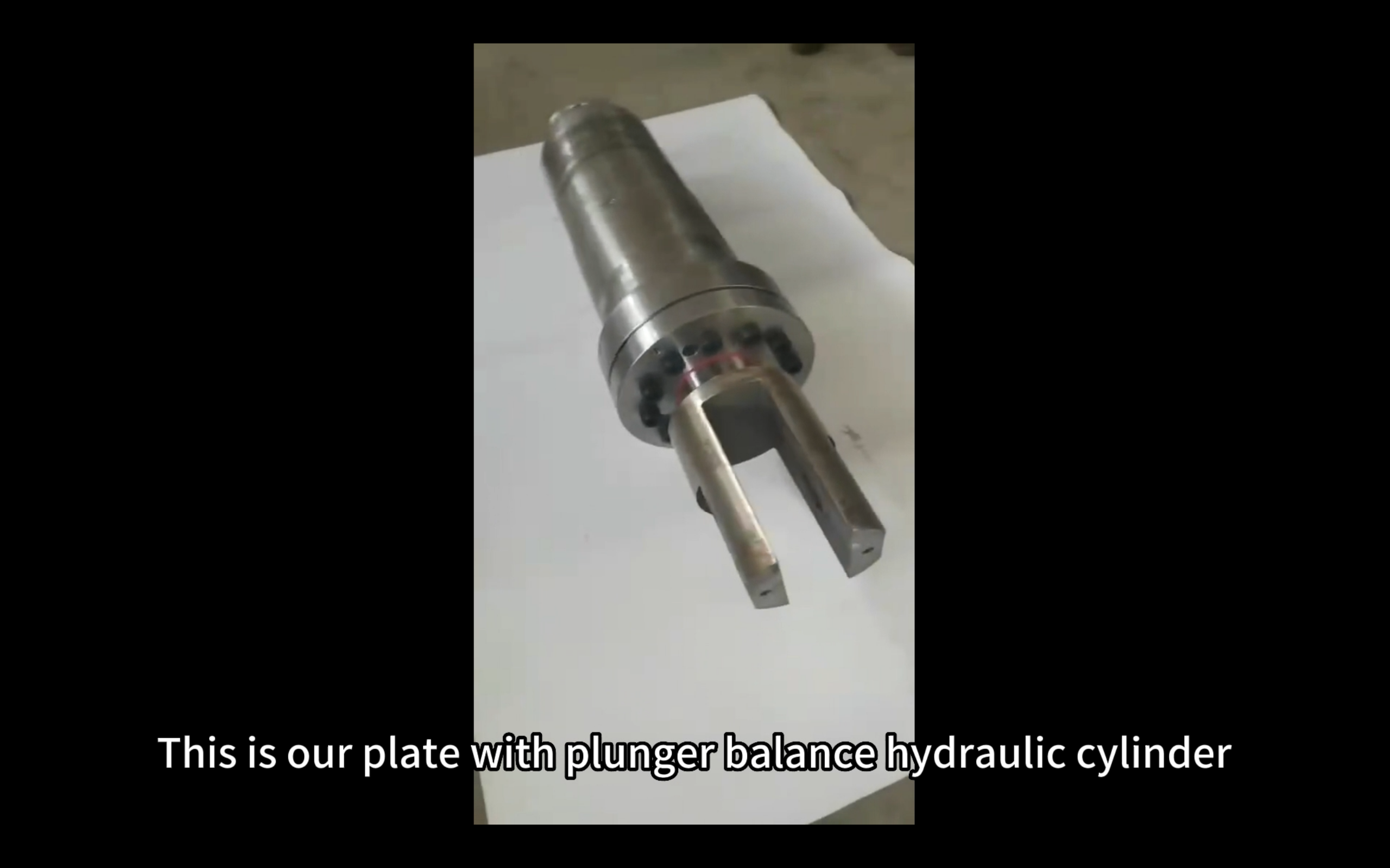 our plate with plunger balance hydraulic cylinder