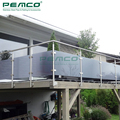 Custom Factory Stainless Steel Handrail for Outdoor Tempered Glass Balcony Railing1